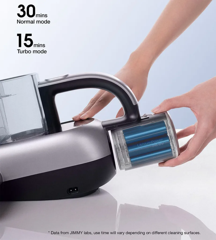 Jimmy BD7 Pro Double Cup juhtmevaba käsitolmuimeja UV-C steriliseerimisega hall – 7