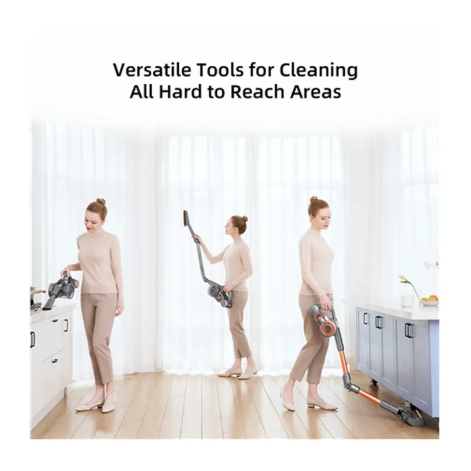 Jimmy H9 Pro hõbe/vask juhtmevaba tolmuimeja 600 W aku 80 min LED-ekraan – 3