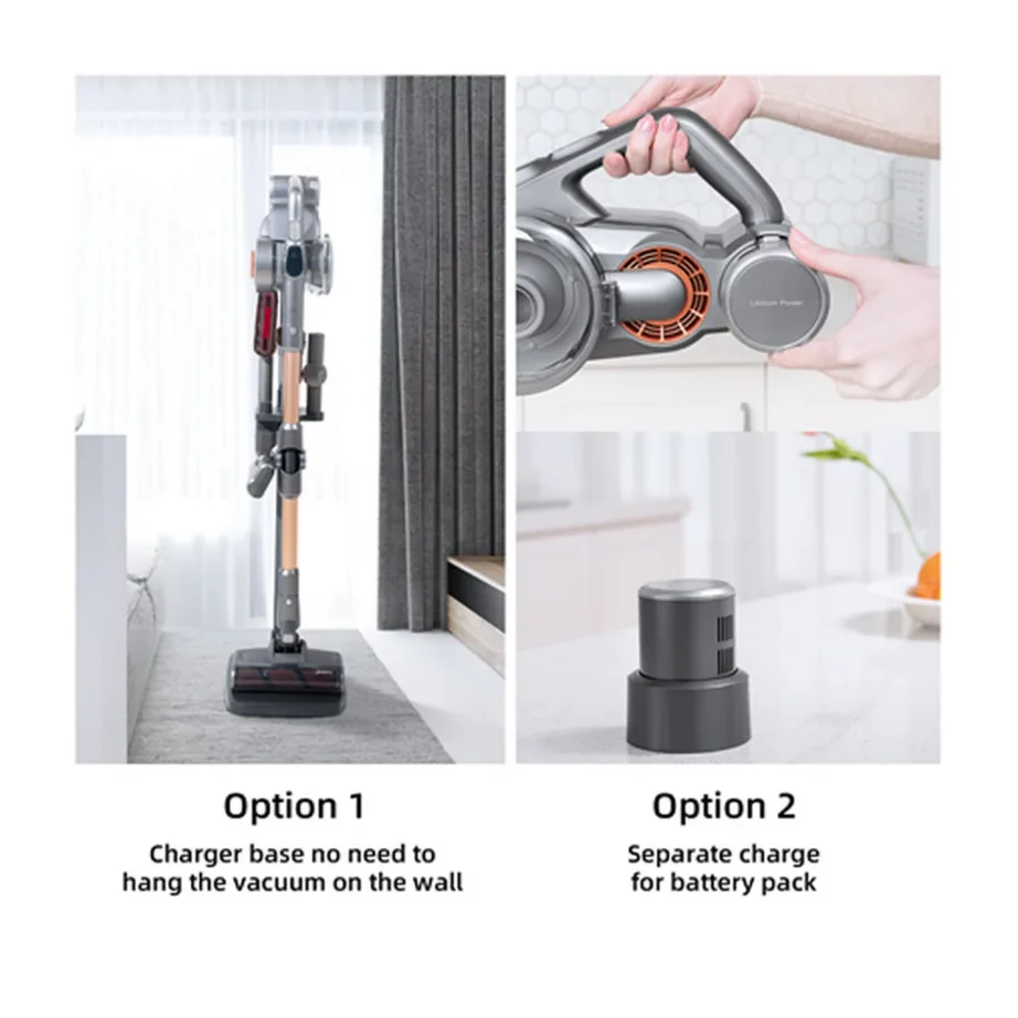 Jimmy H9 Pro hõbe/vask juhtmevaba tolmuimeja 600 W aku 80 min LED-ekraan – 6