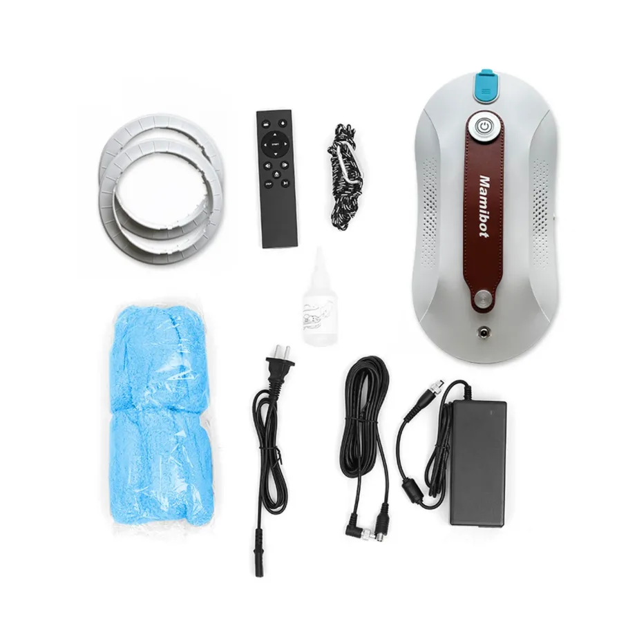 Mamibot W110-P Plus valge/pruun juhtmega aknapesurobot veepaagiga ja kaugjuhtimisega – 11