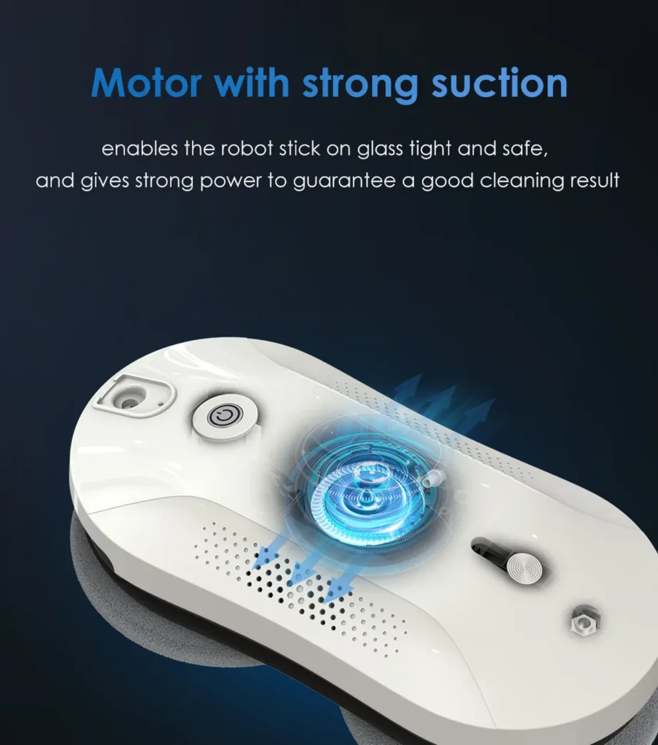 Mamibot W110-P Plus valge/pruun juhtmega aknapesurobot veepaagiga ja kaugjuhtimisega – 8