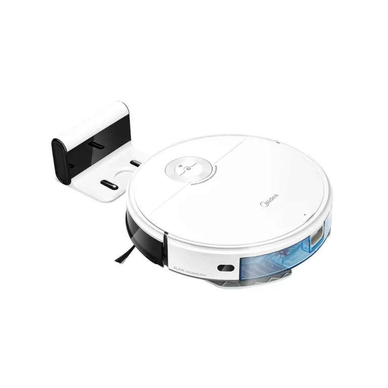 Midea I5C mopiga robottolmuimeja ja eemaldatud veepaak