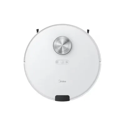 Midea M9 valge robot tolmuimeja mopiga pealtvaates