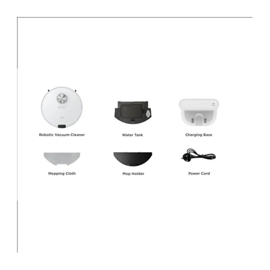 Midea M9 valge robot-tolmuimeja mopiga, 4000 Pa märg- ja kuivpuhastus – 5