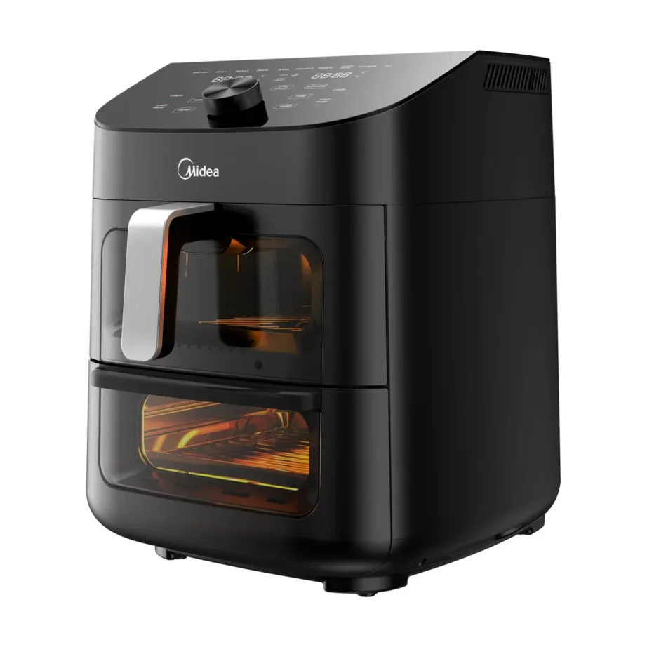 Midea MAD1100DADK kahe tsooniga must kuumaõhufritüür 4,4/6,4 L – 2