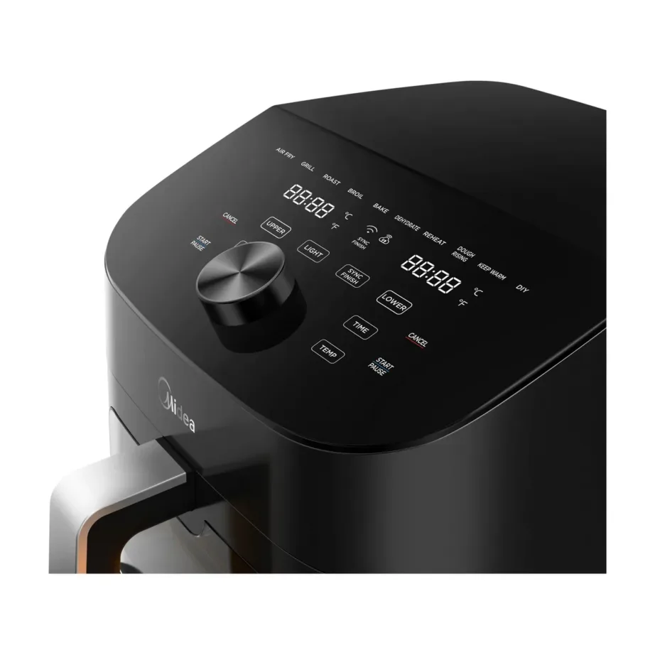 Midea MAD1100DADK kahe tsooniga must kuumaõhufritüür 4,4/6,4 L – 3