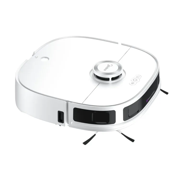 Midea V12 valge robot tolmuimeja mopiga külgvaade