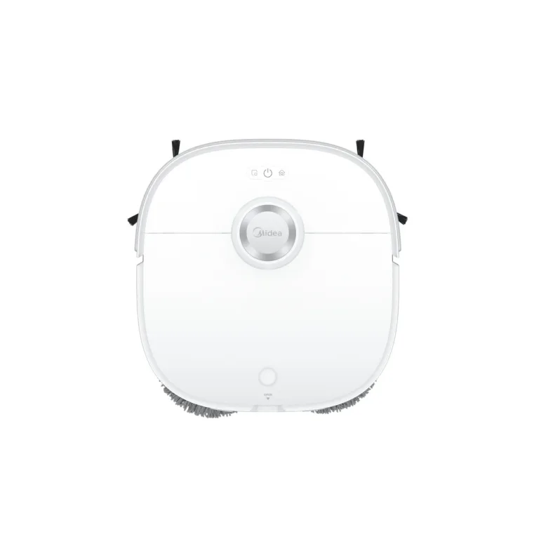 Midea V12 valge robot tolmuimeja mopiga detailvaade alt