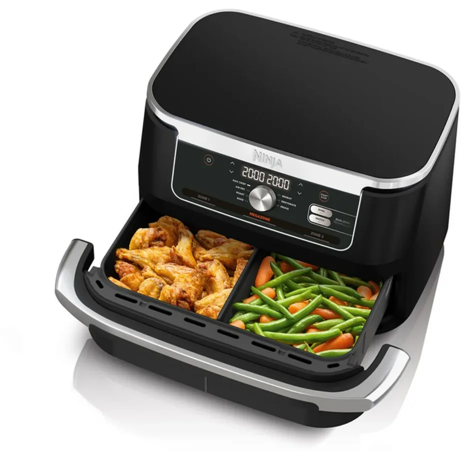 NINJA AF500EU Foodi FlexDrawer Double Air Fryer 10,4 l must digitaalne kuumaõhufritüür – 7