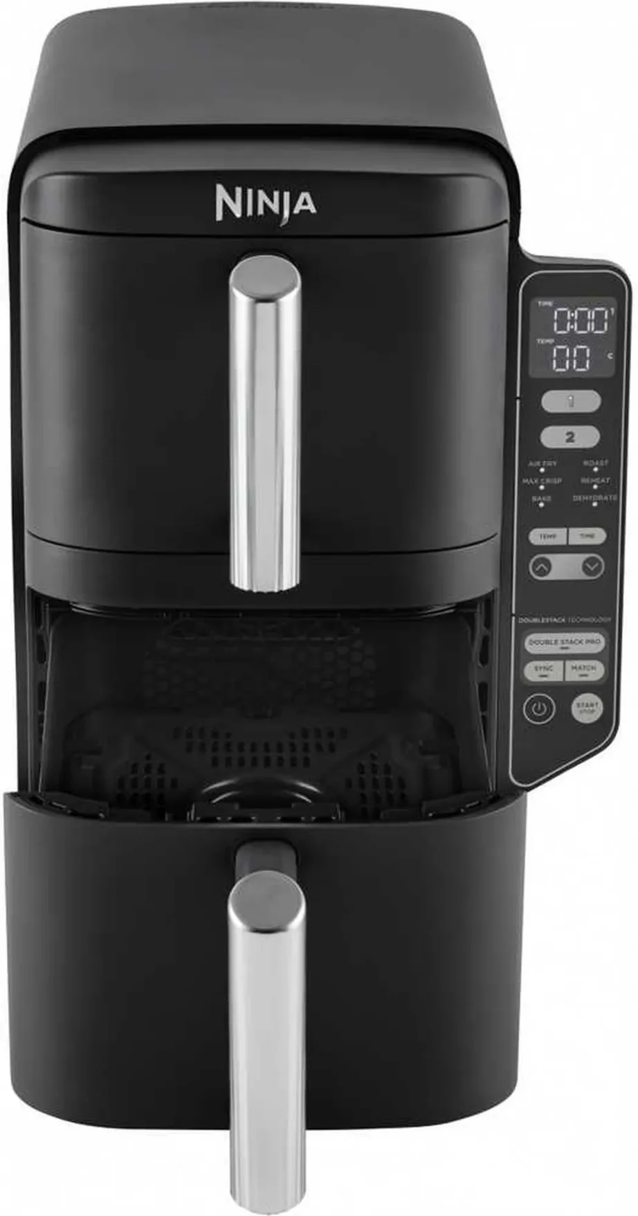 NINJA SL300EU Double Stack 7,6 L must vertikaalne õhufritüür kahe sahtliga – 4