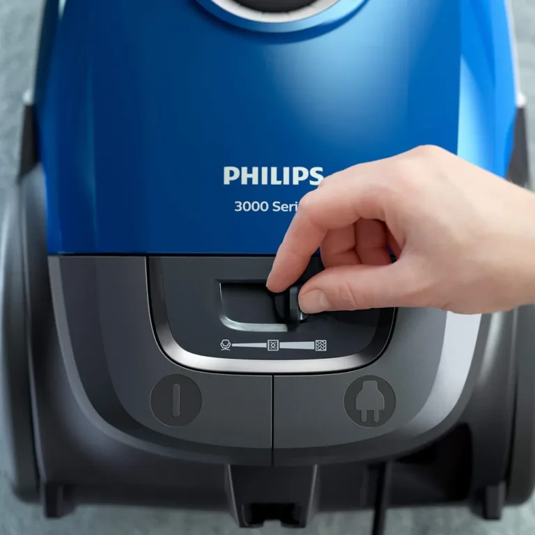 Philips 3000 Series tolmuimeja rataste külgvaade