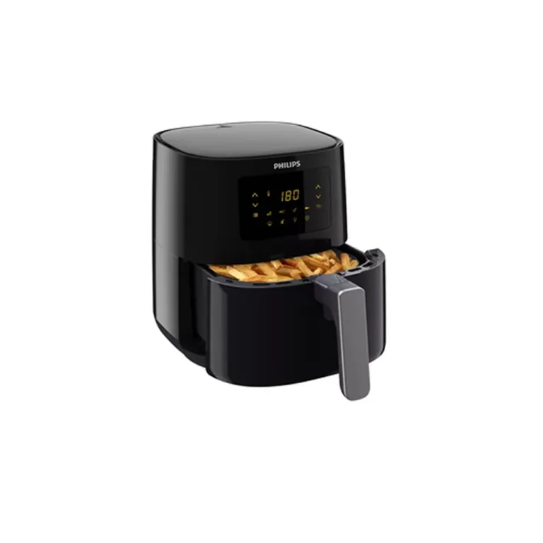Philips Air Fryer HD9252/70 must hõbedane külgvaade
