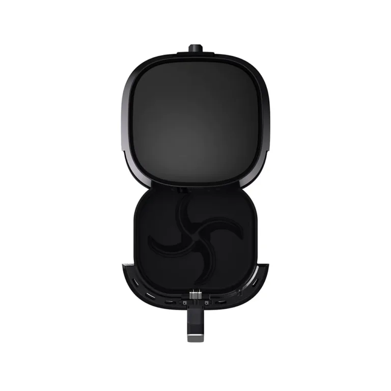 Philips Airfryer XL must, avatud korv friikartulitega