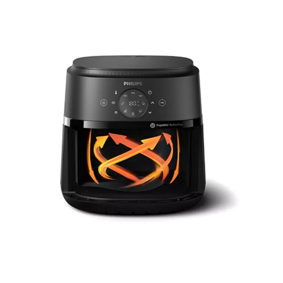 Philips NA231/00 6,2 l must/hõbedane kuumaõhufritüür, 1700 W, 13 programmiga – 2
