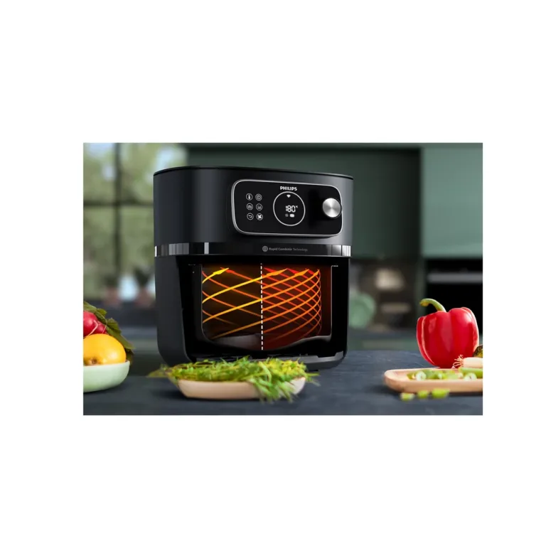 Philips XXL Airfryer küttekeha lähivaade digiekraaniga