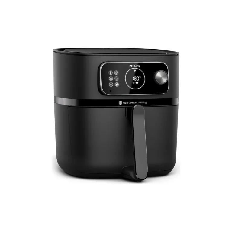 Philips XXL Airfryer küpsetusvorm toiduga, kõrval seade