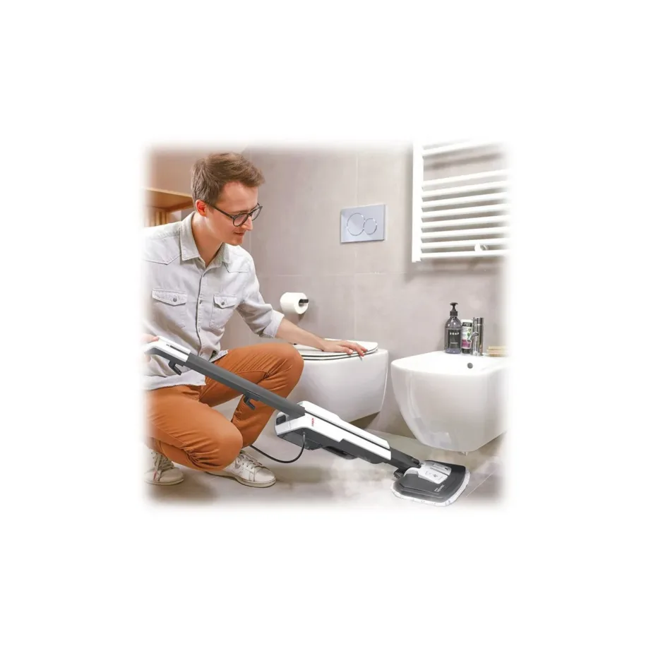 Polti Vaporetto SV660 Style 2-in-1 hall/valge aurumopp integreeritud käsipuhastiga 1500 W 0,5 L – 5