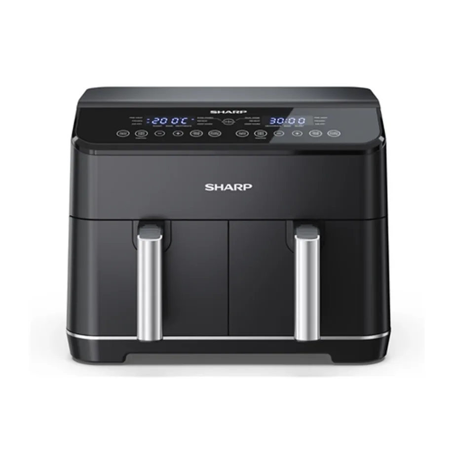 Sharp AF-GD82AE-B 8L must digitaalne kahe sahtliga kuumaõhufritüür 39,5 cm - 2