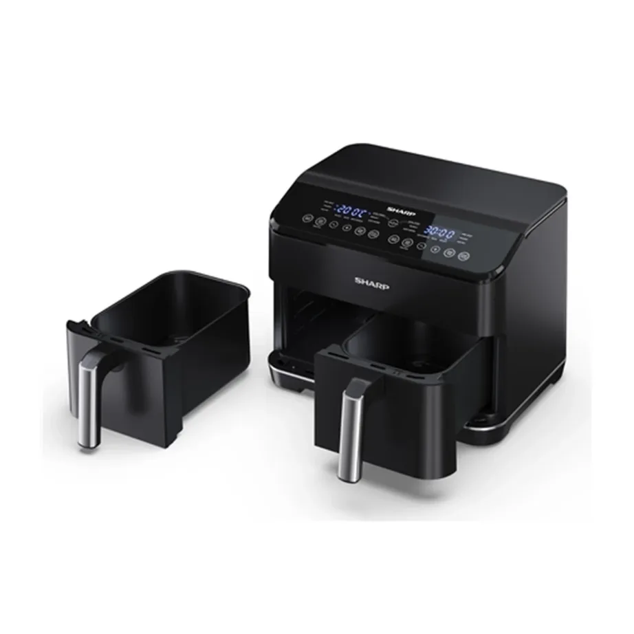 Sharp AF-GD82AE-B 8L must digitaalne kahe sahtliga kuumaõhufritüür 39,5 cm - 4