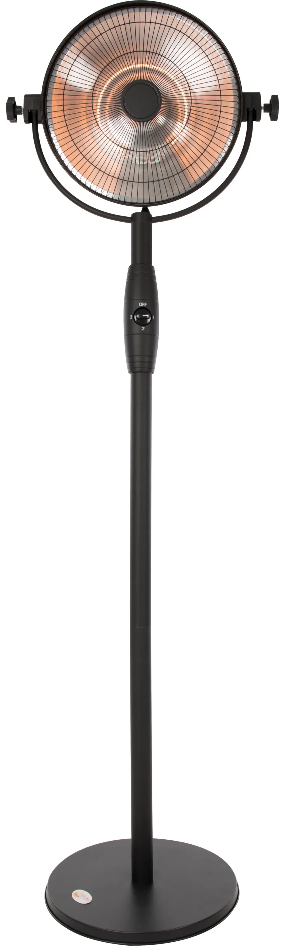 SUNRED RSS16 Retro Bright Standing 2100 W must IP54 halogeen-infrapuna soojendi
