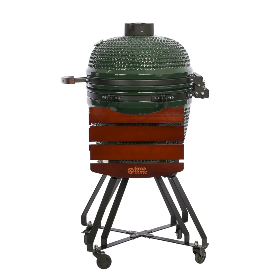 TunaBone Kamado Classic 21″ M roheline keraamiline grill, läbimõõt 55 cm – 14