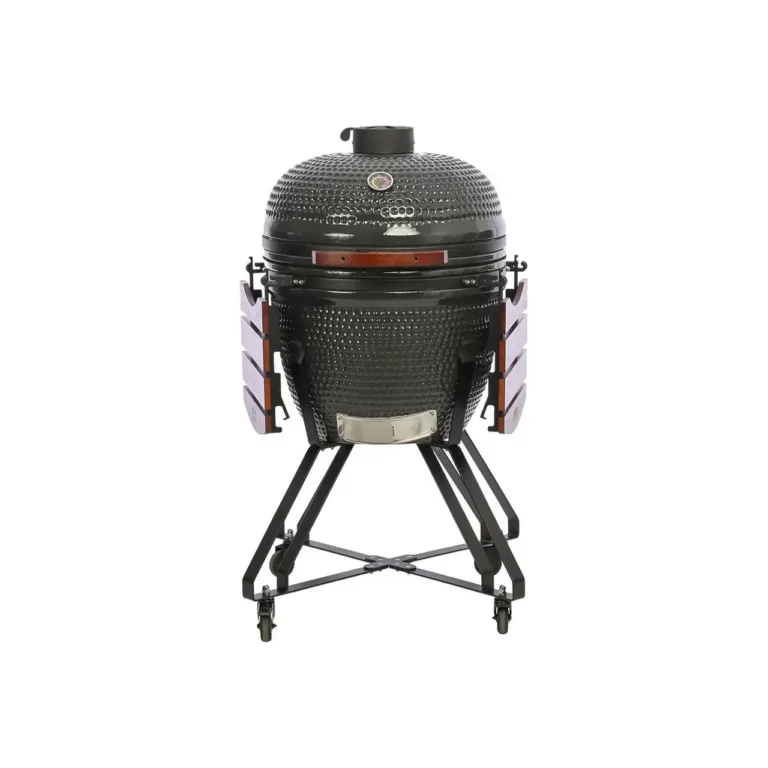 tumehall kamado grill suur - Tagantvaade – seljatagune täielikult nähtaval, esikülg puudub. Ei sobi peapildiks.