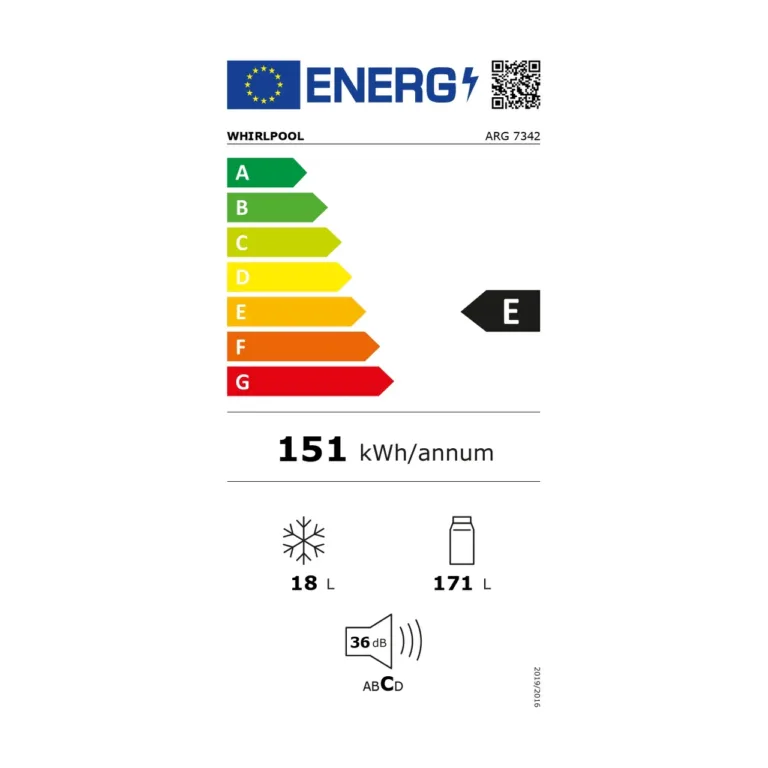 Whirlpool ARG 7342 inox külmiku peegelroostevaba korpuse külgvaade