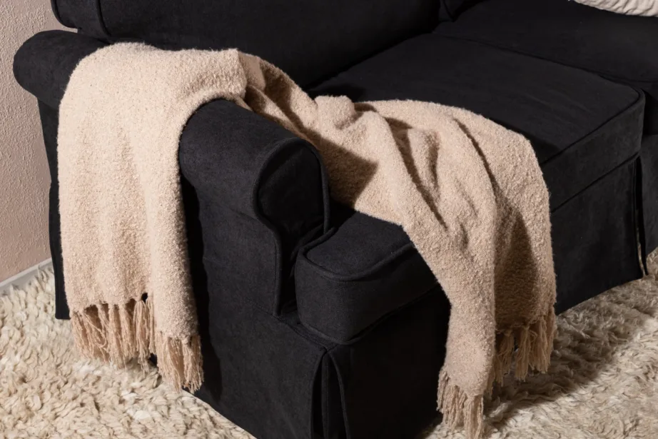 2-kohaline mustast sametist põhjamaise disainiga diivan Anton, 15547-888 – 11