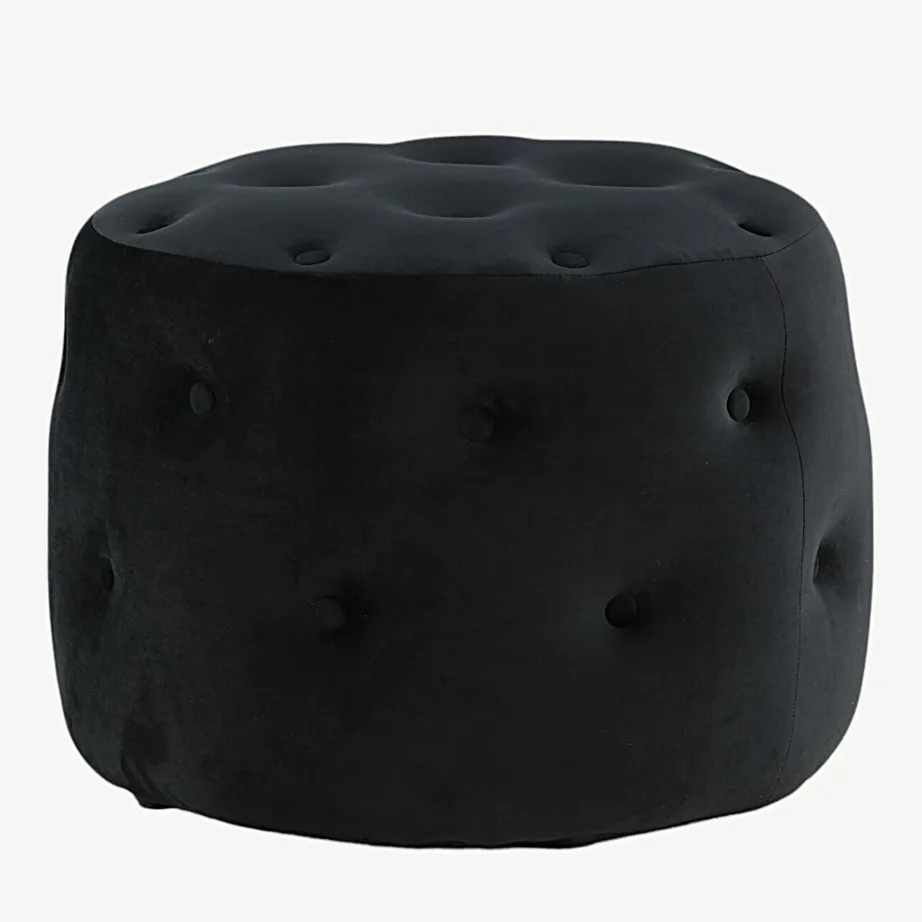 Benjamin ümmargune must sametist tumba, ø55 cm, 15560-888 – 4