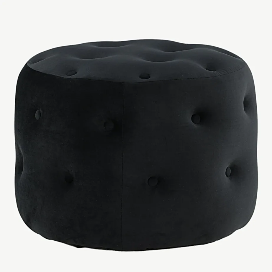 Benjamin ümmargune must sametist tumba, ø55 cm, 15560-888 – 6