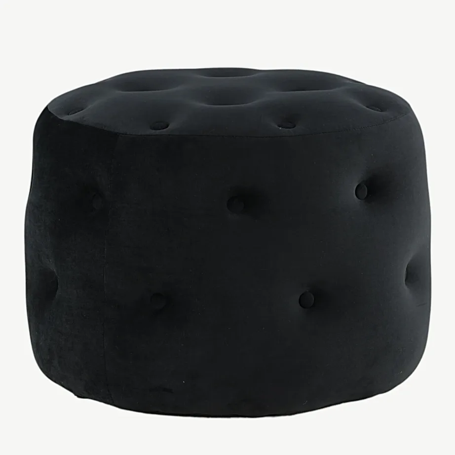 Benjamin ümmargune must sametist tumba, ø55 cm, 15560-888 – 7