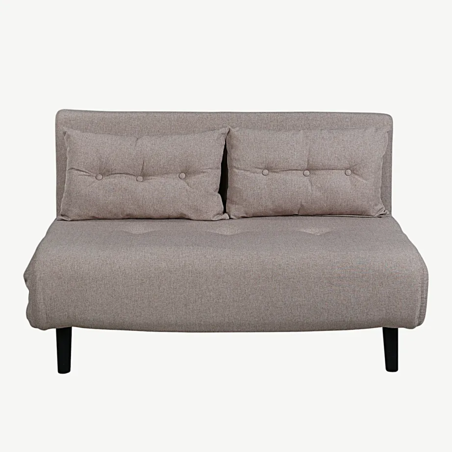 Lahtikäiv diivanvoodi Vicky, beež polüester, mustad metalljalad, 15583-657 – 3