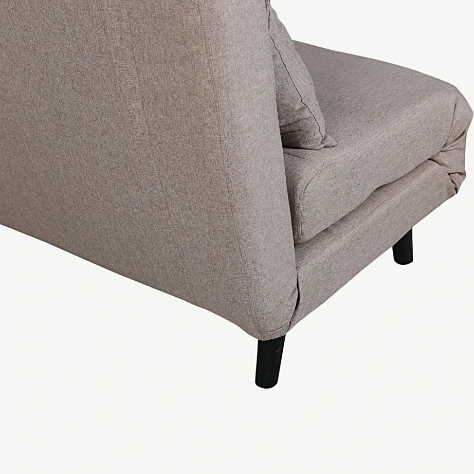 Lahtikäiv diivanvoodi Vicky, beež polüester, mustad metalljalad, 15583-657 – 6