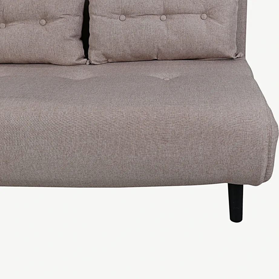 Lahtikäiv diivanvoodi Vicky, beež polüester, mustad metalljalad, 15583-657 – 7