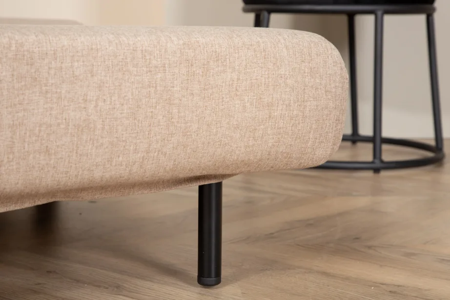 Lahtikäiv diivanvoodi Vicky, beež polüester, mustad metalljalad, 15583-657 – 16