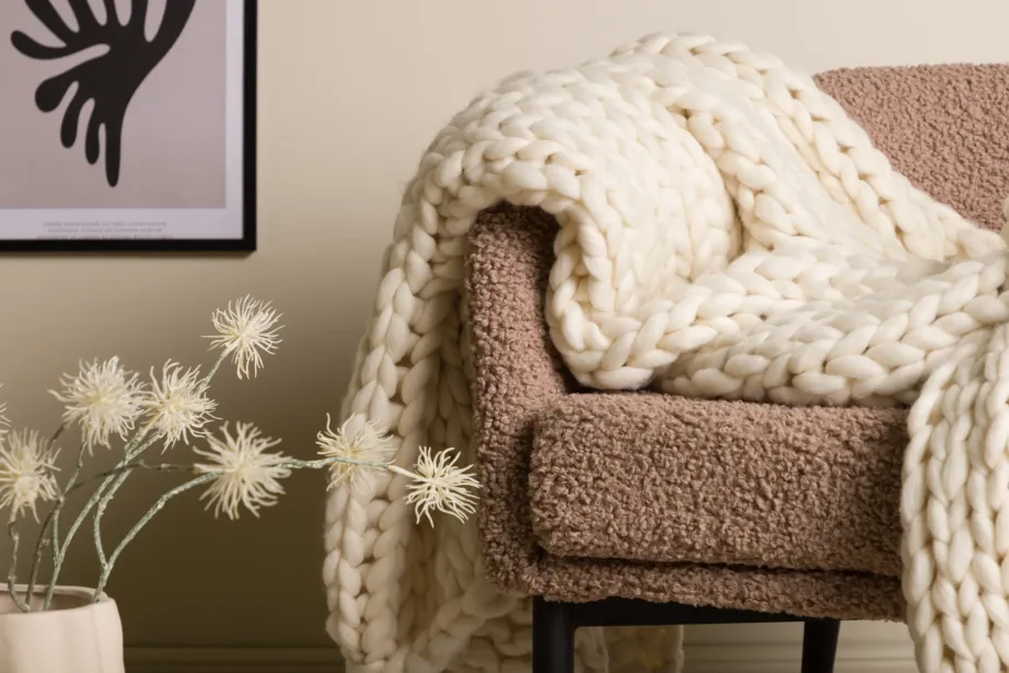 Kate murdvalge polüesterpleed (130 × 170 cm), 15940-202 – 8