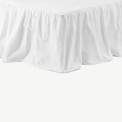 Romantiline valge puuvillane voodiseelik Pixy 120 × 200 cm - 15962-502