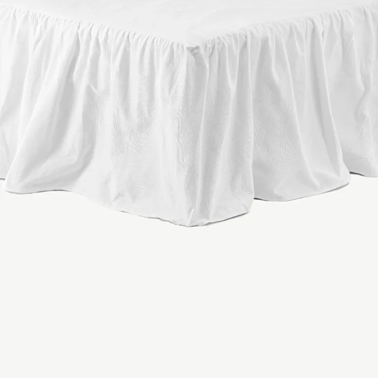 Romantiline valge puuvillane voodiseelik Pixy 120 × 200 cm - 15962-502