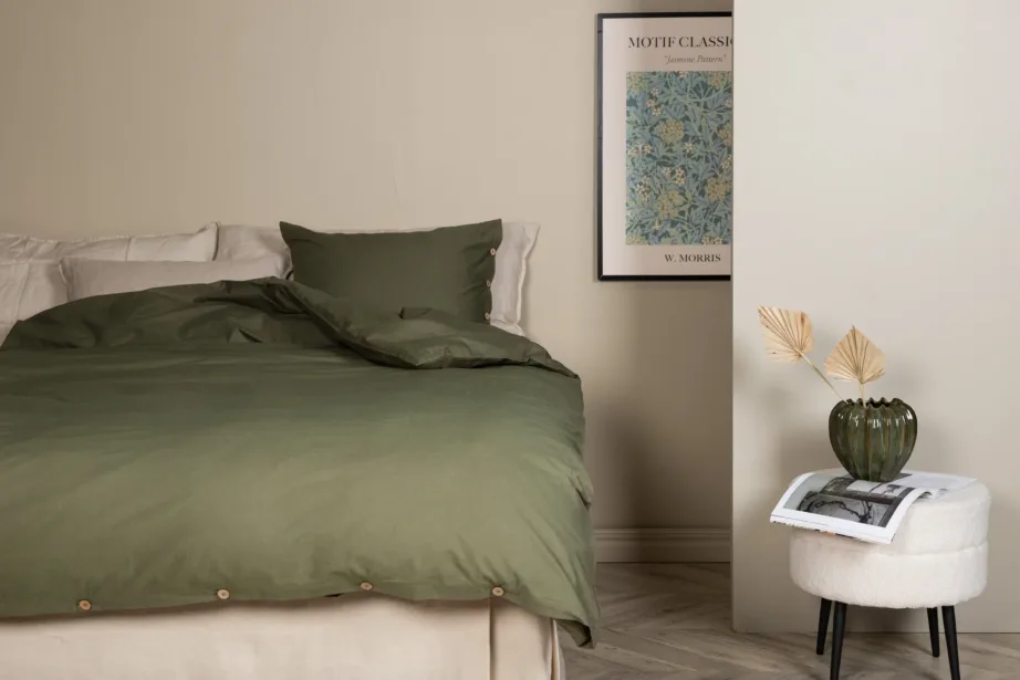 Joar puuvillane voodipesukomplekt sammalrohelises toonis, 150×200 cm, 16016-504 – 4