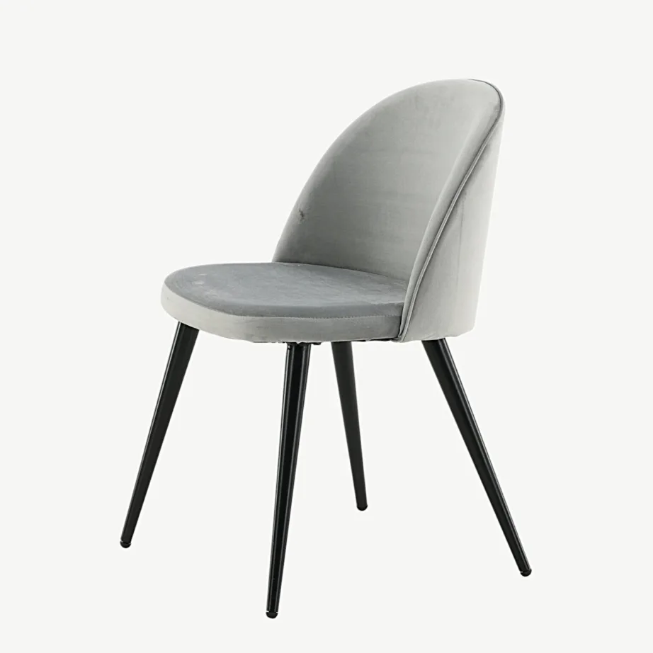 Helehalli sametkattega söögitool Velvet mustade metalljalgadega, 19224-885 – 6