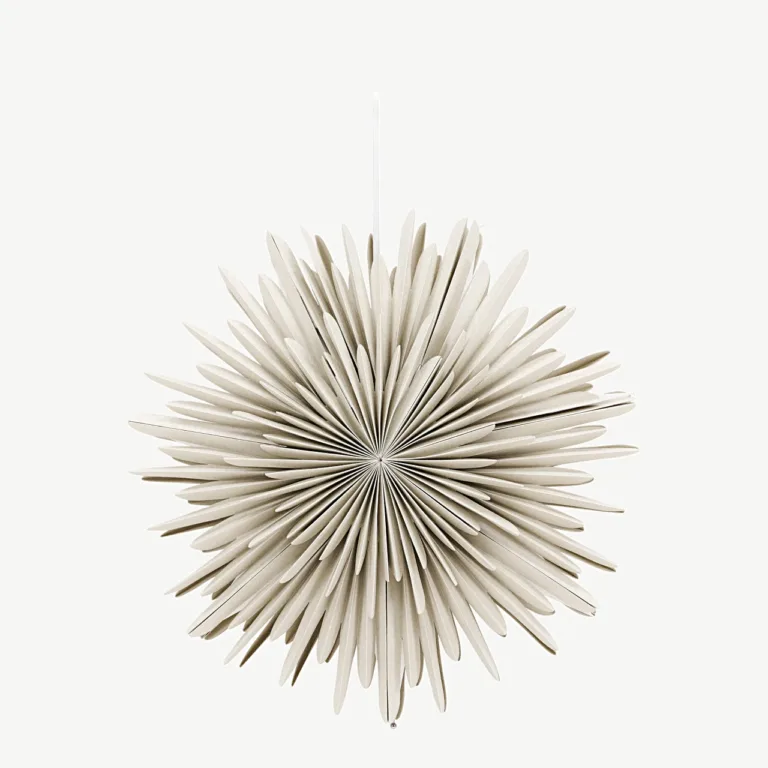 Beež paberist tähekujuline rippvalgusti Sälen, ø46 cm - 20031-102