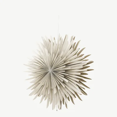 Beež paberist tähekujuline rippvalgusti Sälen, ø46 cm - 20031-102