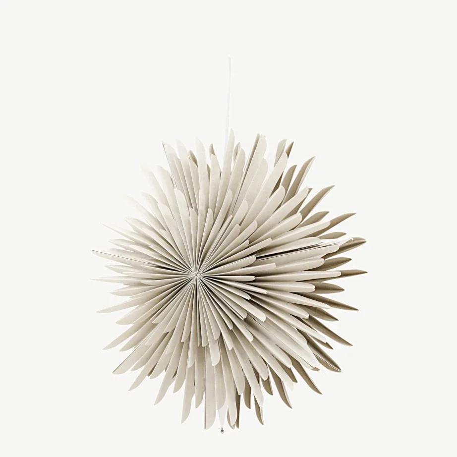 Beež paberist tähekujuline rippvalgusti Sälen, ø46 cm, 20031-102