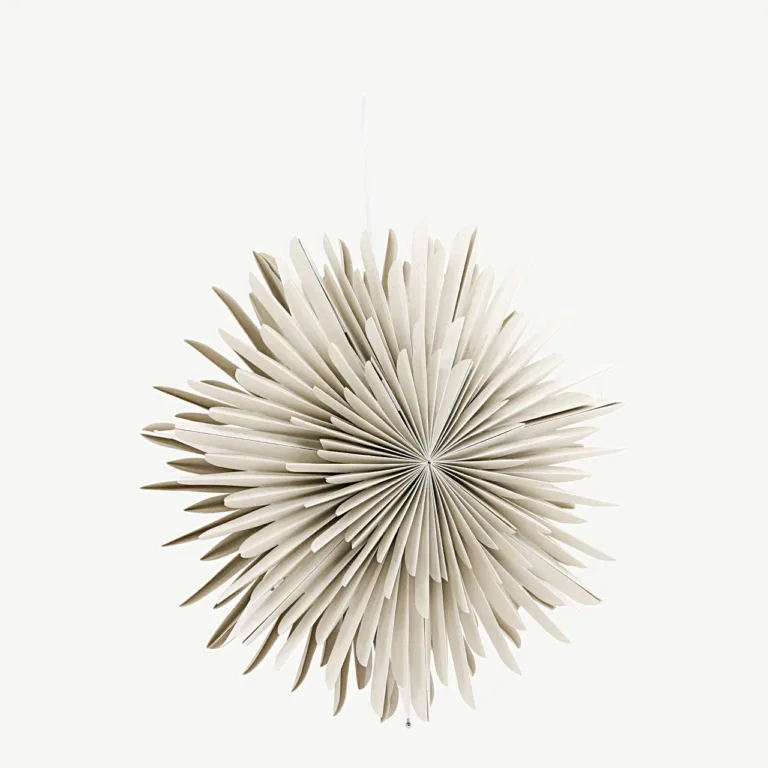 Beež paberist tähekujuline rippvalgusti Sälen, ø46 cm - 20031-102