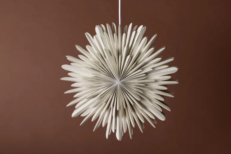 Beež paberist tähekujuline rippvalgusti Sälen, ø46 cm - 20031-102
