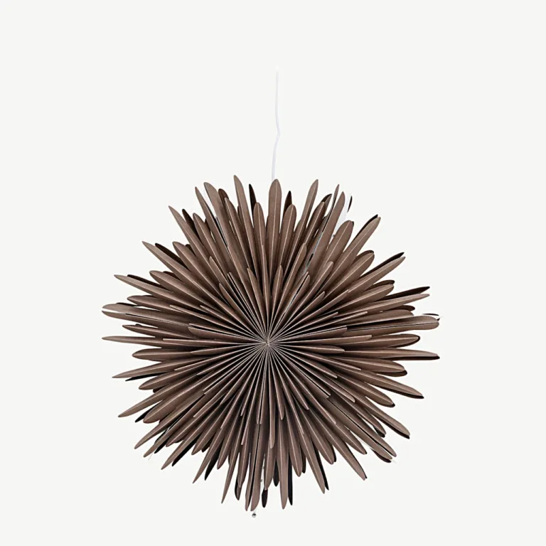 Hallikasbeežist paberist tähekujuline rippvalgusti Sälen, 46 cm - 20031-125