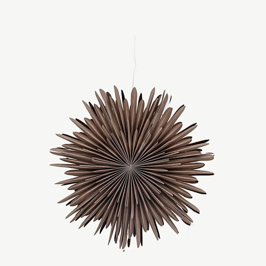 Hallikasbeežist paberist tähekujuline rippvalgusti Sälen, 46 cm, 20031-125 – 3