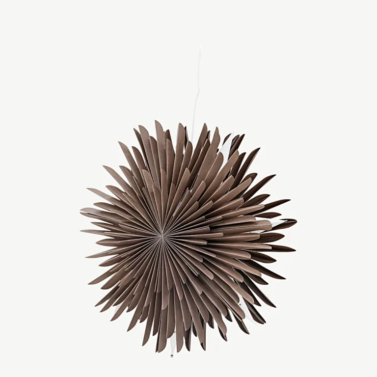 Hallikasbeežist paberist tähekujuline rippvalgusti Sälen, 46 cm - 20031-125