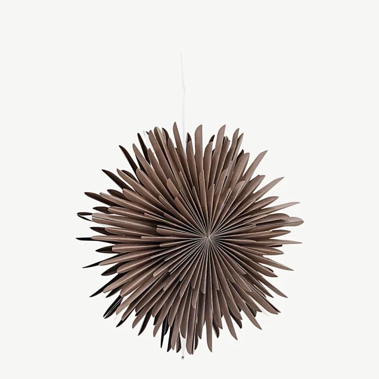 Hallikasbeežist paberist tähekujuline rippvalgusti Sälen, 46 cm - 20031-125