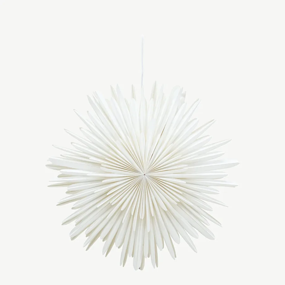 Valge paberist tähelamp Sälen, 60 cm (elektrijuhtmega), 20032-101 – 3